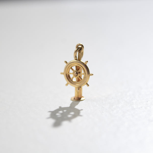 14K Articulated Captain’s Wheel Charm