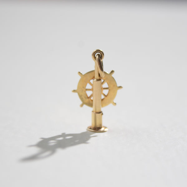 14K Articulated Captain’s Wheel Charm