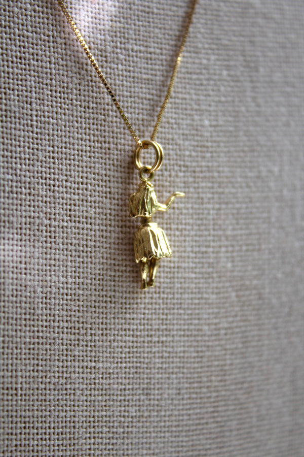 14K Articulated Hula Girl Charm