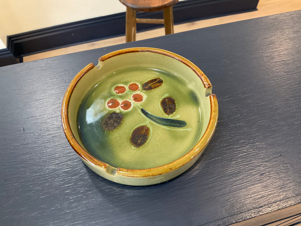 Green Flower Ashtray