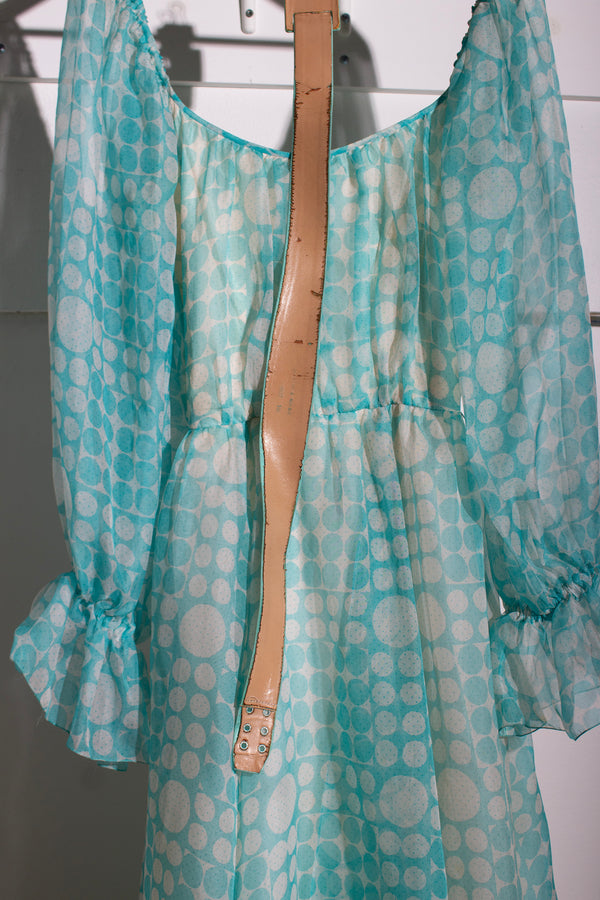 Bob Mackie & Roy Aghayan Silk Organza Maxi Dress