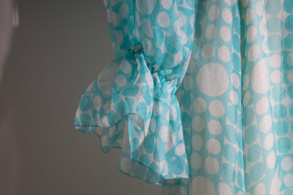 Bob Mackie & Roy Aghayan Silk Organza Maxi Dress