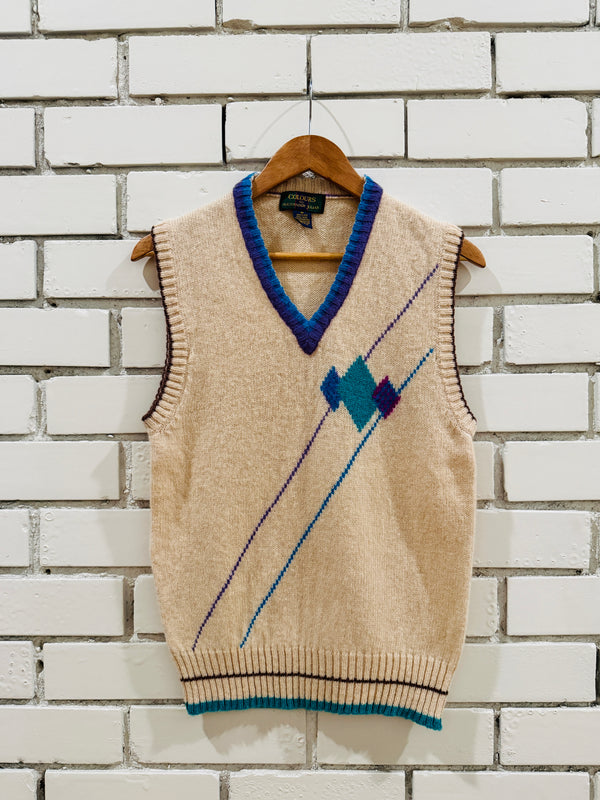 Colours Argyle Intarsia Vest