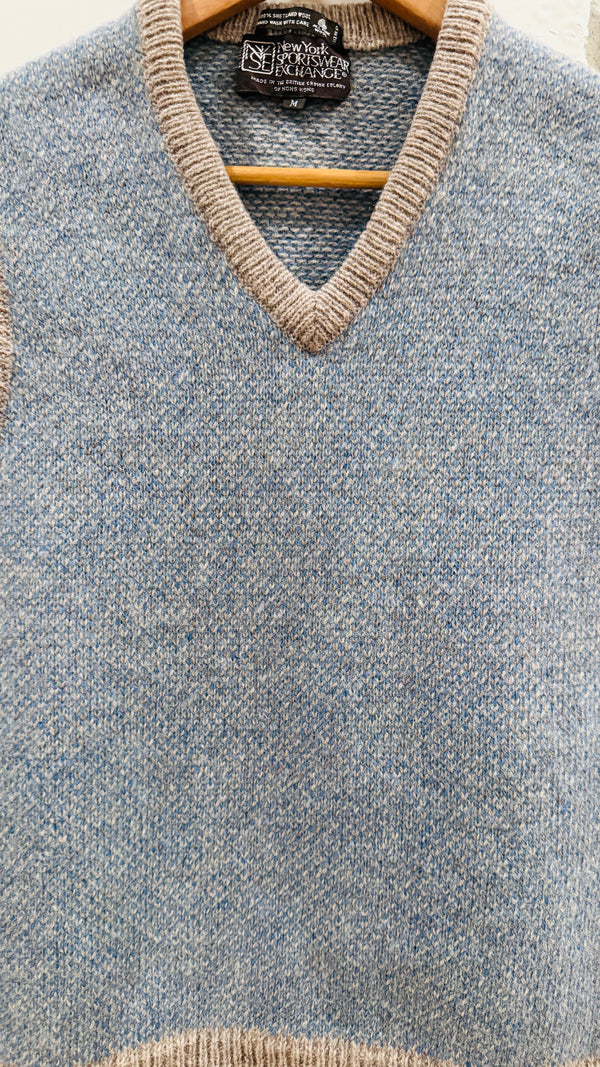 NYSE Chevron Knit Sweater Vest