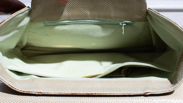 Judith Leiber Tan Lizard Handbag