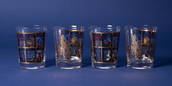 Nautical Double Rocks Glasses