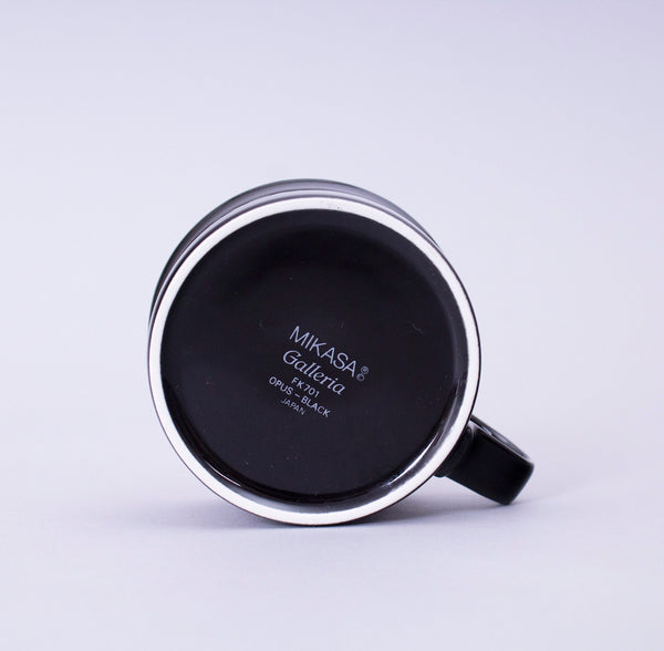 Mikasa Opus Black Cup & Saucer Set