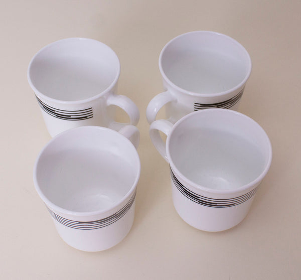 Corning Striped Coffee Cups