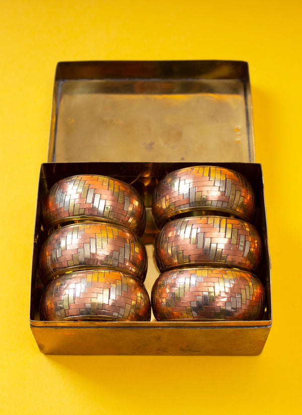Woven Metal Napkin Rings