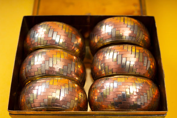 Woven Metal Napkin Rings