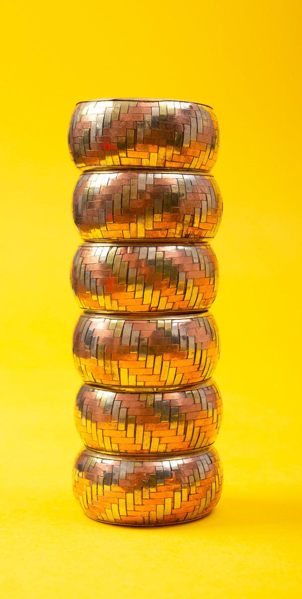 Woven Metal Napkin Rings