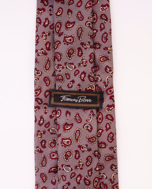 Famous Barr Paisley Print Tie