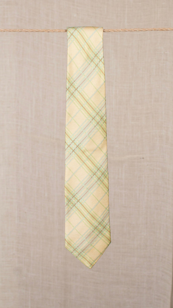 Etro Plaid Jacquard Silk Twill Tie