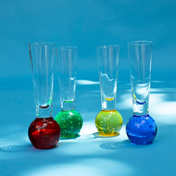 Bubble Stem Shot Glass Set