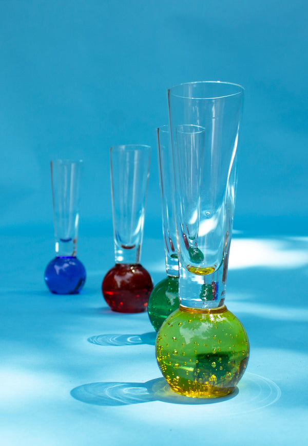 Bubble Stem Shot Glass Set