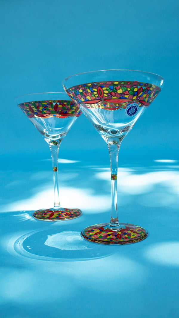 Momo Panache Mouthblown & Handcrafted Martini Glasses