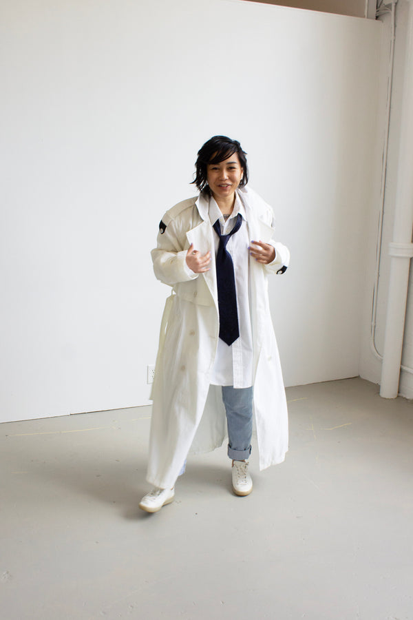 Forecaster of Boston Crinkle Nylon Trench Coat