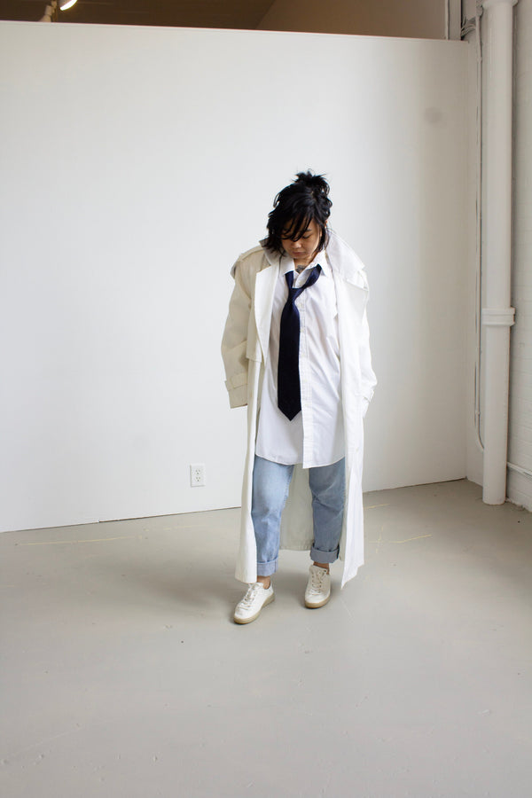 Forecaster of Boston Crinkle Nylon Trench Coat