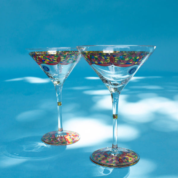 Momo Panache Mouthblown & Handcrafted Martini Glasses
