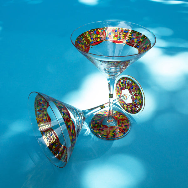 Momo Panache Mouthblown & Handcrafted Martini Glasses
