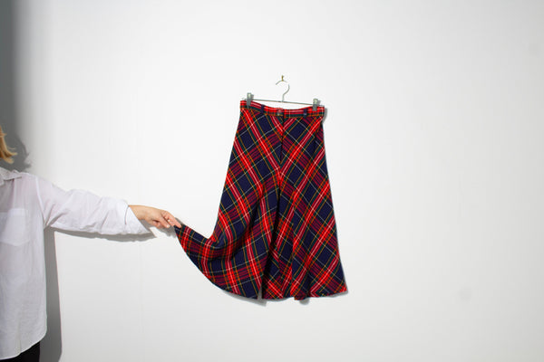 Pea Pod Tartan Plaid Gaucho Pants