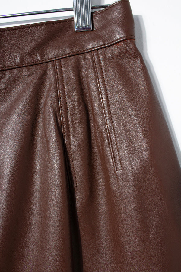 Evan Davies Leather Pencil Skirt