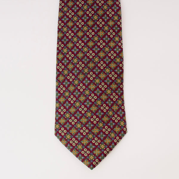 Dior Abstract Ditsy Print Silk Tie