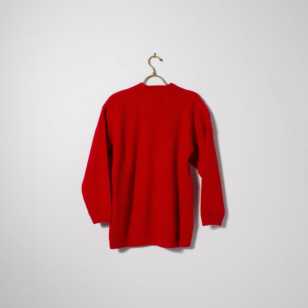 Authentico Forenza Lambswool Ribbed Knit Sweater