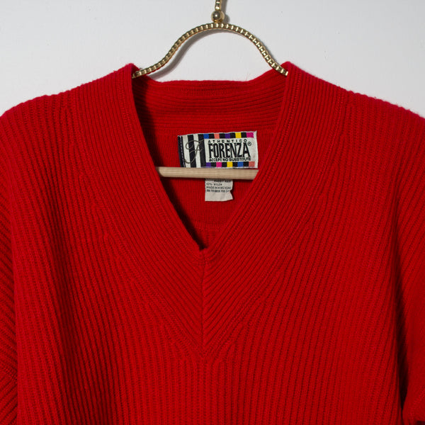 Authentico Forenza Lambswool Ribbed Knit Sweater
