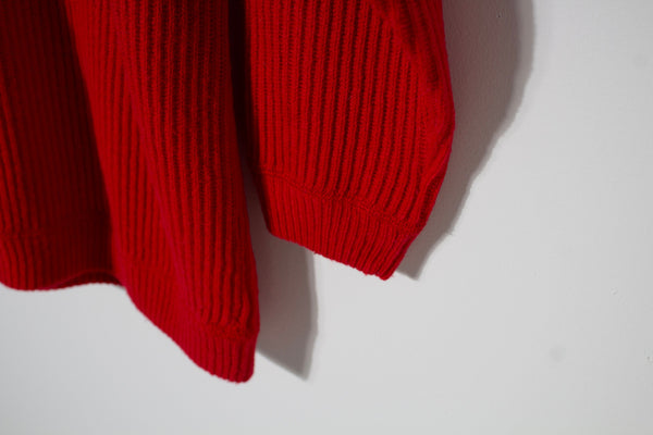 Authentico Forenza Lambswool Ribbed Knit Sweater