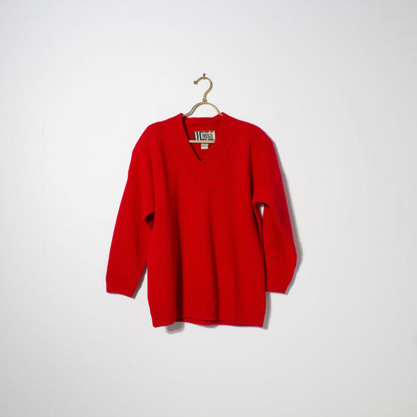 Authentico Forenza Lambswool Ribbed Knit Sweater