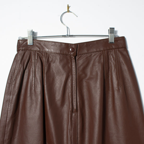 Evan Davies Leather Pencil Skirt