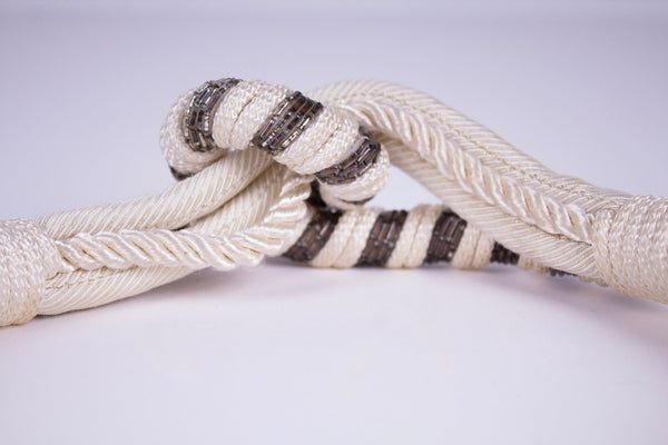 Knotted Rope & Bugle Bead Belt