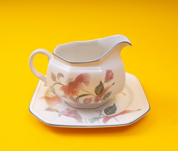 Mikasa Silk Flowers Gravy Boat