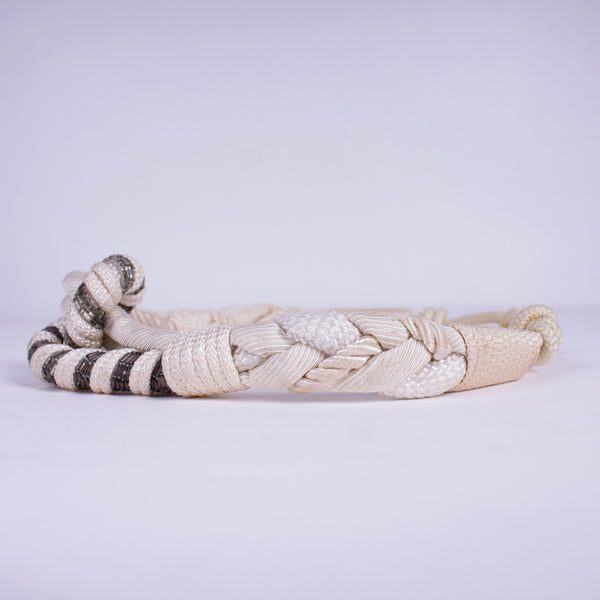 Knotted Rope & Bugle Bead Belt