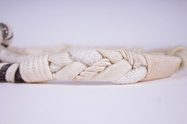 Knotted Rope & Bugle Bead Belt