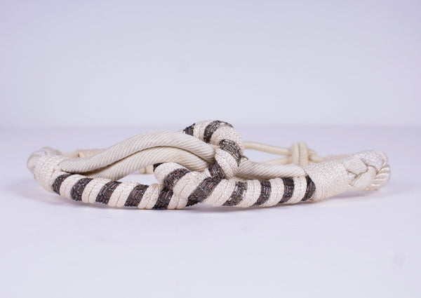 Knotted Rope & Bugle Bead Belt