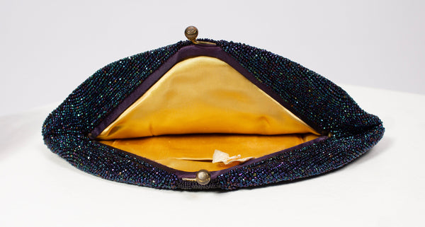 Walborg Seed Bead Clamshell Clutch