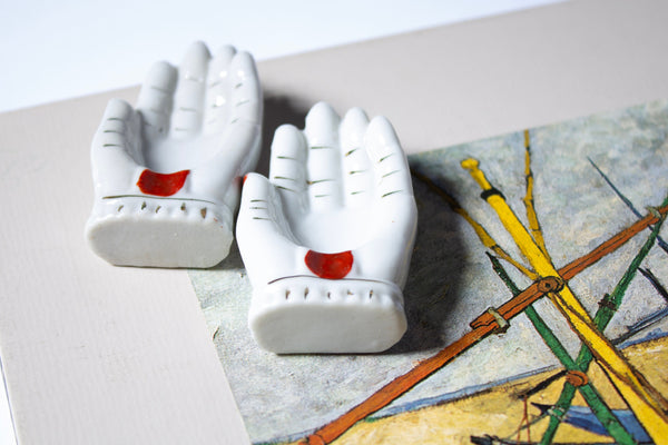 Vintage Ceramic Hand Trinket Dishes