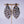 Embossed Metal Dangle Earrings