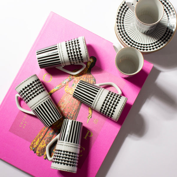 Neiman Marcus LaGardo Tackett Schmid Clover Demitasse Set