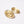 Gold Ribbed Oval Clip-On Earrings