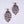 Embossed Metal Dangle Earrings