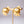 Matte Gold Half Hoop Clip-On Earrings