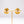 Teardrop Enameled Clip-On Earrings