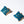 Blue Wave Enameled Clip-On Earrings