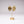 Gold Ribbed Oval Clip-On Earrings