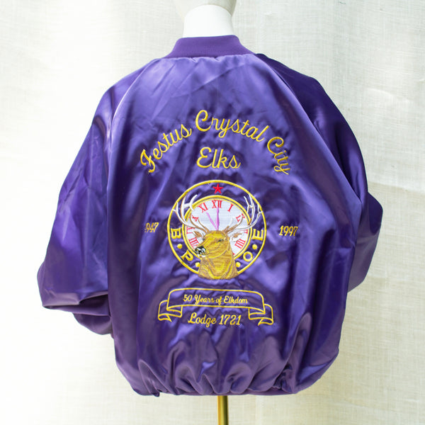 Elks Lodge Satin Bomber