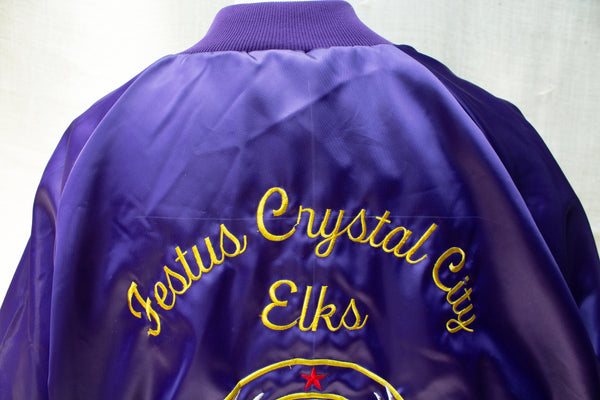 Elks Lodge Satin Bomber