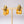 Matte Gold Half Hoop Clip-On Earrings